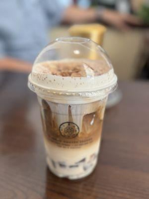 Almond White Coffee w/Sea Salt Cream & Coffee Jelly (Iced)