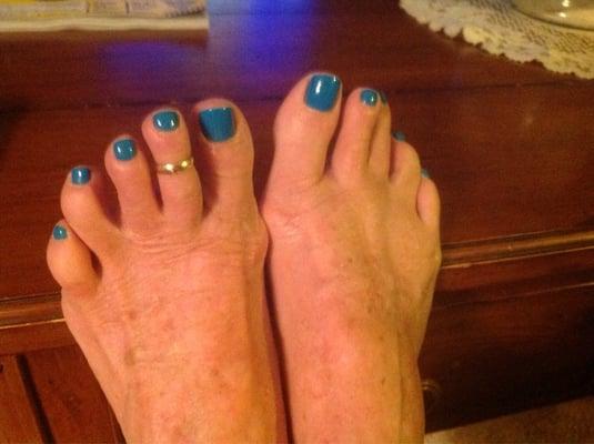 Recent pedicure at Pronails by Judi!