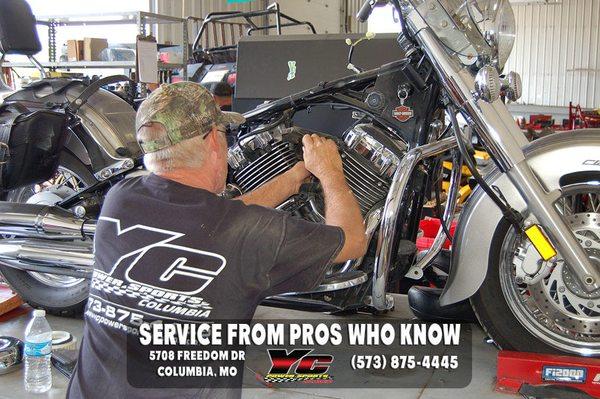 Our service department will fix the problem-YC Powersports of Columbia 5708 Freedom Dr. Columbia, MO 65202 (573) 875-4445, Ki...