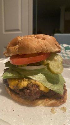 Burger with cheese