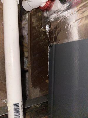 Water leaking from the unit