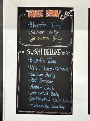 Sushi specials