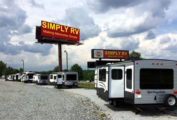 Large selection of new and previously owned RV's at the best deals anywhere!