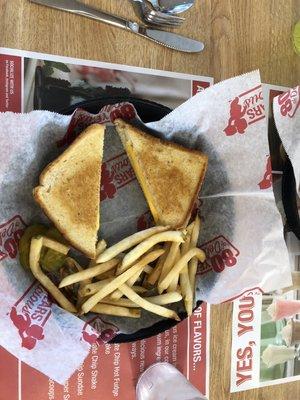 Grilled cheese and fries