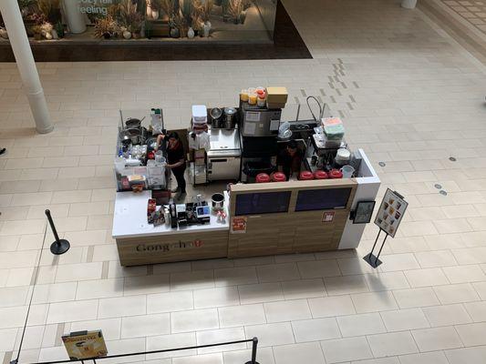 View of the store from the second floor