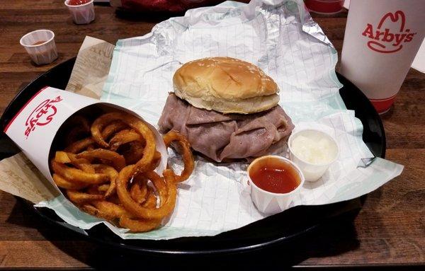 Double Roast Beef Sandwich + Curly Fries