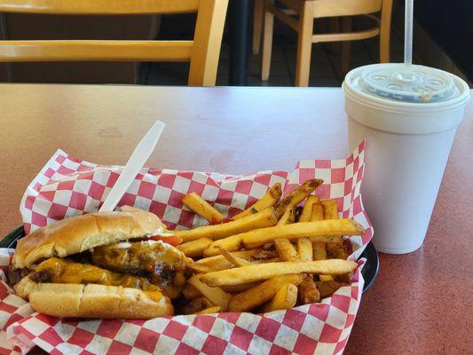 1/2 pound burger combo