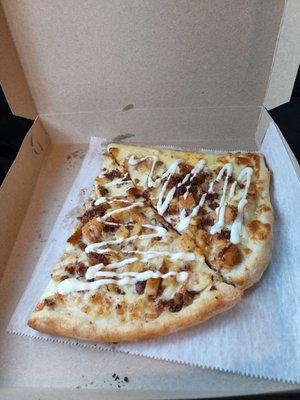 Chicken bacon ranch pizza