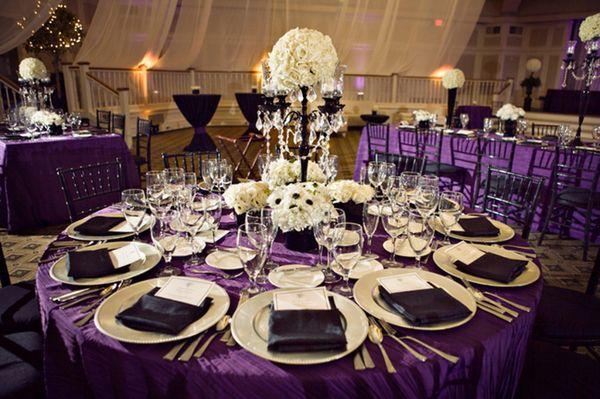 Formal Setting Gold & Purple