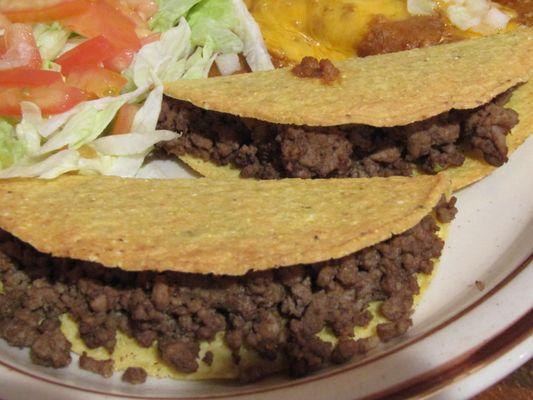 2-Hard Shell Seasoned Beef Tacos -