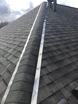 Zinc Strips are recommended to help alleviate moss and algae growth on the roof.