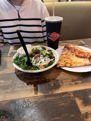 Pizza+Salad+Drink Combo meal. They make it super easy to order.