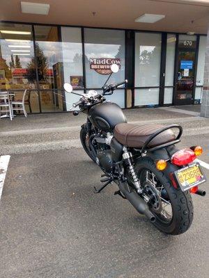 My bike at Mad Cow Brewing