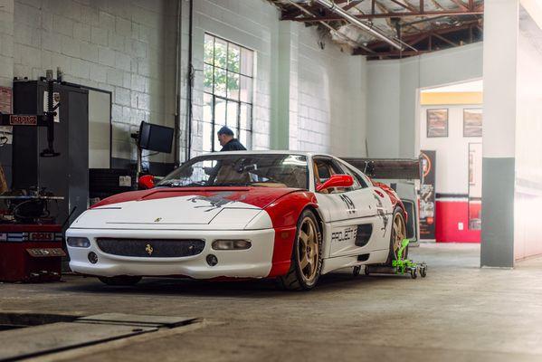 Ferrari F355 in for an inspection before repairs!