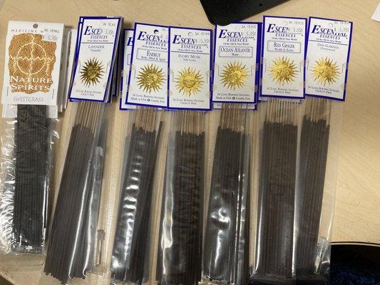 Various incense in stock