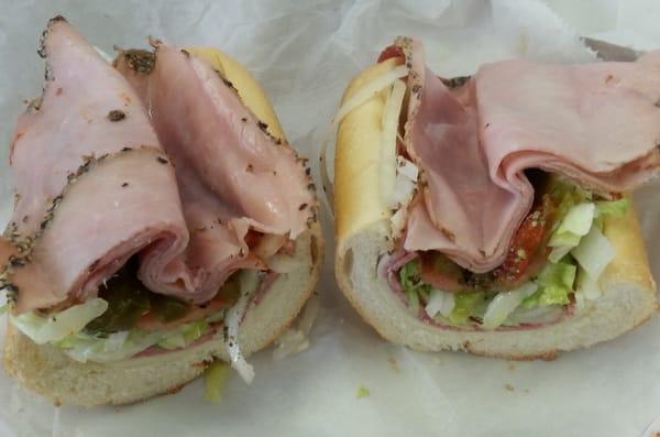 6" sliced to order Italian Hoagie. The perfect size for a lunch without an afternoon nap!