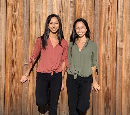 Twin Chiropractors, Dr. Kira (on the right) and Dr. Suzanna (on the left)