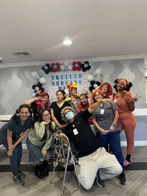 Crazy Hair Day during skilled nursing week!