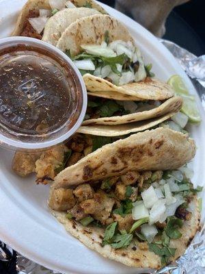 Chicken & Pork tacos - bland