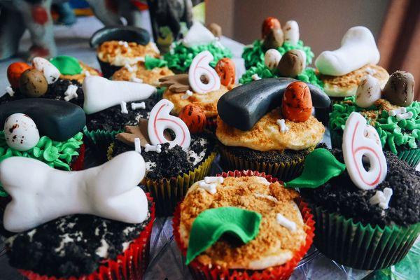 Dinosaur cupcakes