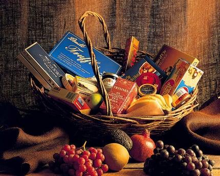 New York City's A Tisket A Tasket Fruit & Gourmet Baskets designs and delivers exquisite hand crafted sumptuous baskets