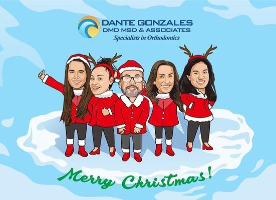 Merry Christmas from the whole team at Gonzales Orthodontics