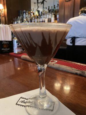 Chocolate martini at its finest.  Highly recommend if you like chocolate.  Nice bartenders.