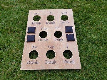 Corn Hole bean bag drinking carnival game rental. We rent Fun party games .  www.eventpartygames.com