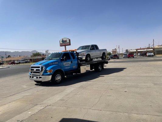 My Truck arriving at shop