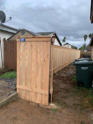 wood fence