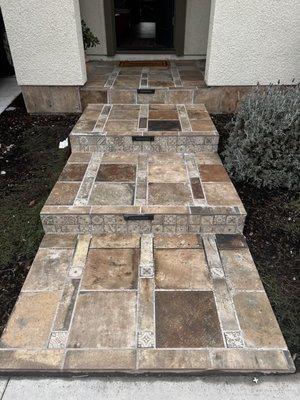 Front porch tiles