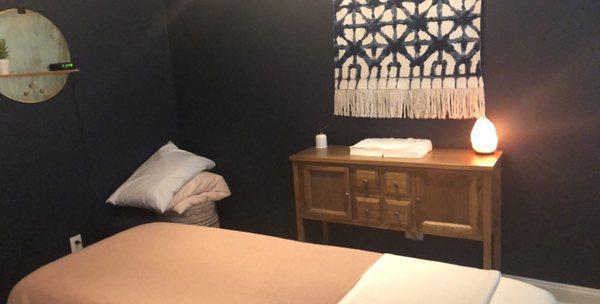 Relaxing massage room