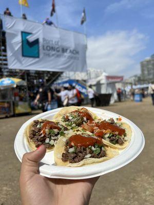 Tacos de carne asada