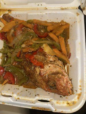 red snapper dinner