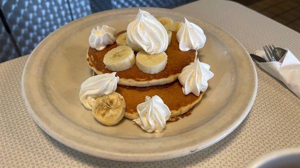 Cold, cardboard flavored pancakes