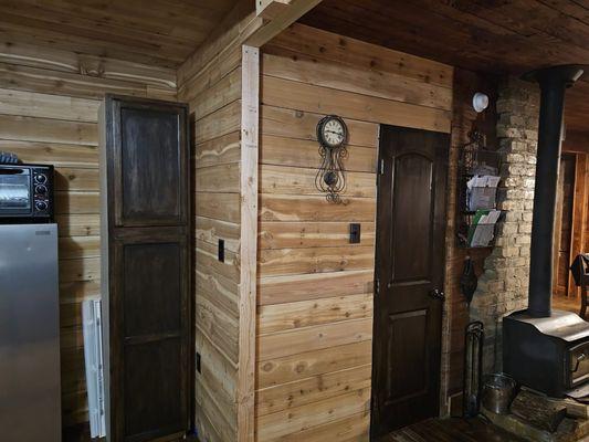 Kitchen remodel added a pantry