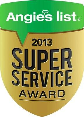 Angie's List Super Service Award 2013 For Residential Air Pros