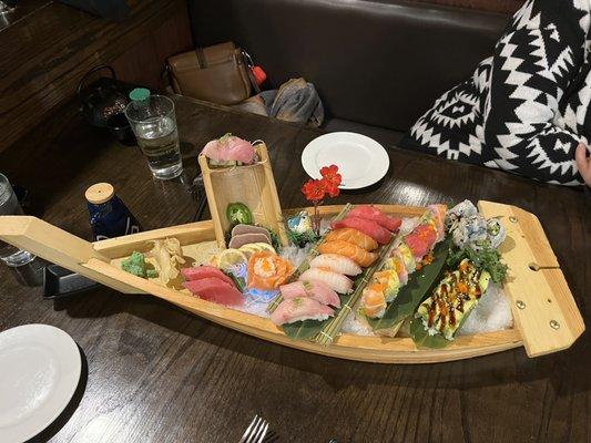 The sushi and sashimi for two!