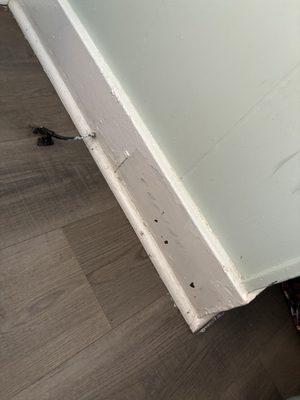 Dirty baseboards