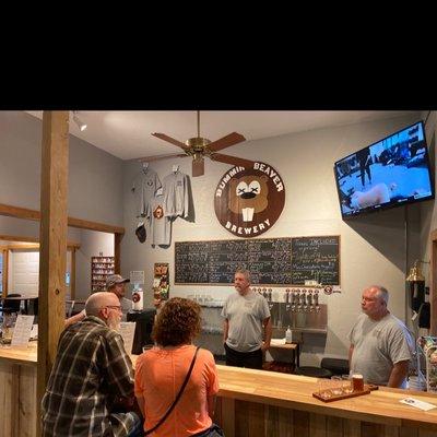 Bar counter and friendly owners!