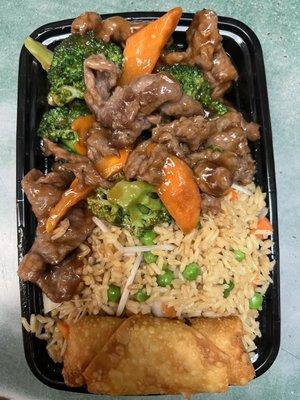 Broccoli beef combo