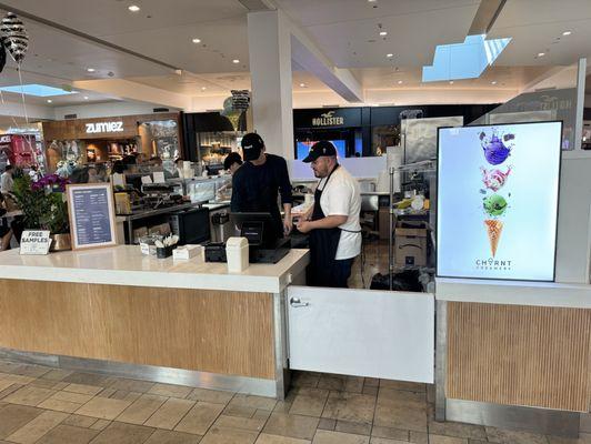 Storefront, in the food court