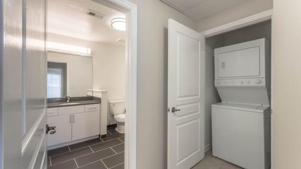 Bathroom and In-Home Washer Dryer