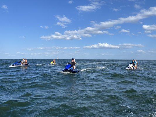 Jet ski riding