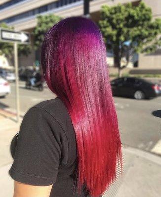 Look at this gorgeous color melt by Isaiah