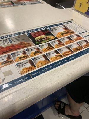 Counter menu