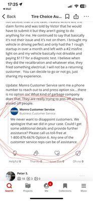 Monro Customer Service