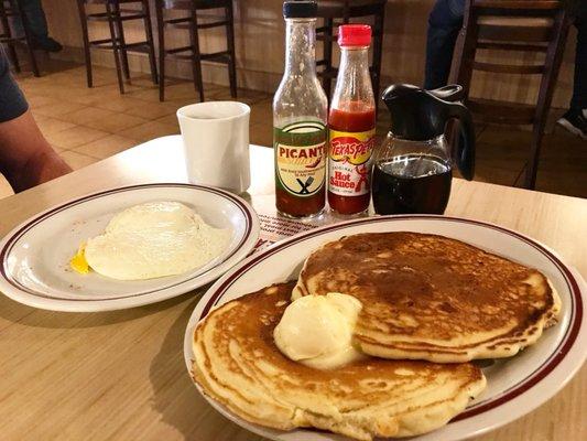 Butter Pecan Pancakes and Eggs