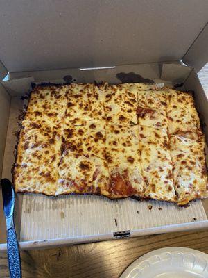 Detroit style - cheese