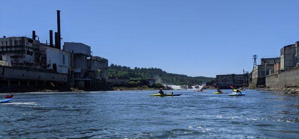 Willamette Falls and old Blue Heron Paper Mill